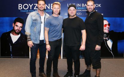 วง “BOYZONE” เยือนไทย ตื่นเต้นเตรียมขึ้นคอนเสิร์ตใหญ่ ปิดตำนาน                                                             ในคอนเสิร์ต “BOYZONE THANK YOU & GOODNIGHT FAREWELL TOUR 2019”