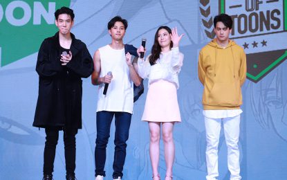 ไอซ์ พาริส พร้อมแก๊งค์เพื่อนซี้ เจเจ-กฤษณภูมิ แบงค์-ธิติ และ ฟรัง นรีกุล  ร่วมฉลองครบรอบ 5 ปี LINE WEBTOON อีเว้นท์ที่ใหญ่ที่สุดแห่งปี (GAME OF TOONS
