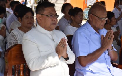 ผู้ว่าราชการจังหวัดนครศรีธรรมราช เป็นประธานในพิธีเททองหล่อพระพุทธจักพรรดิ วัดศรีสมบูรณ์ อ.ปากพนัง