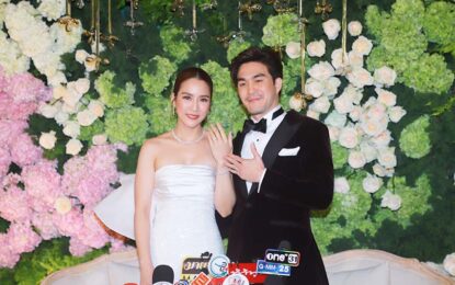ประมวลภาพงานหมั้นและงานมงคลสมรส คุณจั๊กจั่น-อคัมย์สิริ สุวรรณศุข และ คุณเค-วัฒนา เจริญศักดิ์วัฒนา วันศุกร์ที่ 10 ธันวาคม 2564 ณ โรงแรมสยามเคมปินสกี้  กรุงเทพมหานคร