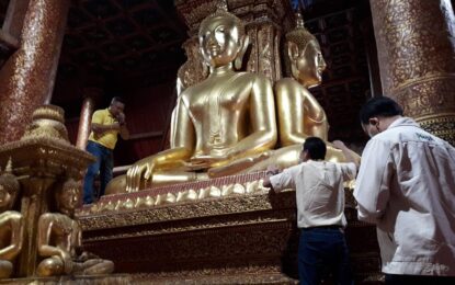 น่าน กรมศิลปากร รุดตรวจวัดภูมินทร์ พบองค์พระประธานอายุ 425 ปี เสียหายหนัก พระอุระฉีก ฐานร้าว