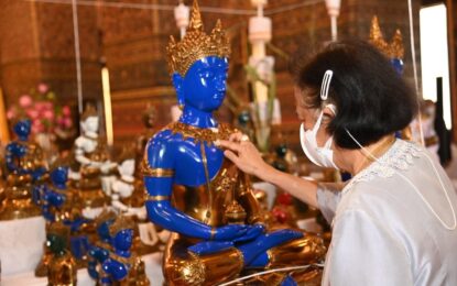 สภากาชาดไทยได้รับพระมหากรุณาธิคุณจาก สมเด็จพระกนิษฐาธิราชเจ้า กรมสมเด็จพระเทพรัตนราชสุดาฯ สยามบรมราชกุมารีเสด็จพระราชดำเนินเป็นองค์ประธานในพิธีพุทธาภิเษก “พระไภษัชยคุรุไวฑูรยประภาตถาคตพุทธเจ้า” (พระ-ไพ-สัด-ชะ-ยะ-คุ-รุ-ไว-ทูน-ระ-ยะ-ประ-พา-ตะ-ถา-คด-พุด-ทะ-เจ้า) พระพุทธเจ้าบรมครูแห่งการแพทย์ ณ พระอุโบสถ วัดพระเชตุพนวิมลมังคลารามราชวรมหาวิหาร (วัดโพธิ์) เขตพระนคร กรุงเทพมหานคร เพื่อนำเงินรายได้สมทบทุนโครงการก่อสร้าง”อาคารศูนย์บูรณาการบริการด้านการแพทย์และสาธารณสุข (Extended OPD)” โรงพยาบาลจุฬาลงกรณ์ สภากาชาดไทย โดยมีเลขาธิการสภากาชาดไทย เหรัญญิกสภากาชาดไทย ผู้บริหารสภากาชาดไทย และคณะกรรมการจัดสร้างพระฯ เฝ้ารับเสด็จฯ