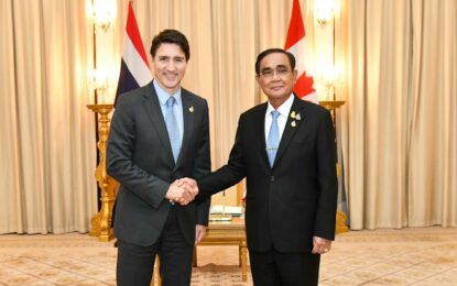 ไทย – แคนาดา เดินหน้าขยายความร่วมมือระหว่างกัน โดยเฉพาะการค้าการลงทุน การท่องเที่ยว หลังนายกฯ แคนาดา เยือนไทยในรอบ 10 ปี