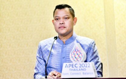 “ธนกร” ชูความสำเร็จ”นายก”จัดการประชุม APEC ของไทย หนุนศักยภาพการเจรจาธุรกิจส่งผลเพิ่มการค้า การลงทุน การท่องเที่ยวในไทยทั้งระยะสั้น-ระยะยาว ภาคเอกชนคาด 3-5 ปีข้างหน้าเงินสะพัด 5-6 แสนล้านบาท