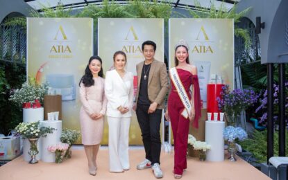 “ทับทิม”-“ เคน วงซิล ZEAL” ร่วมงาน“ ATIA ” (อะเทีย)เปิดตัวสกินแคร์สุดพรีเมี่ยมจากยุโรป ภายใต้คอนเซ็ปต์  “ Beautiful Smart and Confident” ตอบโจทย์ทุกจุดของเรื่องผิว