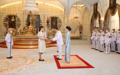 พระบาทสมเด็จพระเจ้าอยู่หัว และสมเด็จพระนางเจ้า ฯ พระบรมราชินี เสด็จออก ณ พระที่นั่งอัมพรสถาน พระราชวังดุสิต พระราชทานพระบรมราชวโรกาสให้นางอันนา  ฮัมมาร์เกรน (Mrs. Anna  Hammargren) ซึ่งมีถิ่นพำนักอยู่ที่กรุงเทพมหานคร เฝ้าทูลละอองธุลีพระบาท ถวายพระราชสาส์นตราตั้ง เป็นเอกอัครราชทูตวิสามัญผู้มีอำนาจเต็มแห่งราชอาณาจักรสวีเดนประจำประเทศไทย