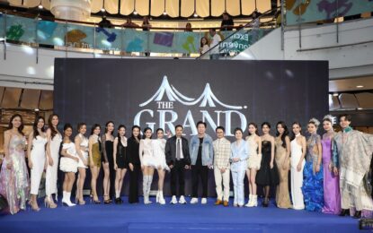 3 บอส 3 ค่ายยักษ์ “ณวัฒน์-นายห้างประจักษ์ชัย-เฮียหน่อย” ร่วมแถลงข่าว “THE GRAND FEST จักรวาลแห่งความสนุก” เต็มโชว์ทั่วไทย เผยโมเม้นท์ทัชใจ “อาม ชุติมา-ลำใย” จับไมค์ร้องเพลง “ผู้สาวขาเลาะ” ด้วยกัน
