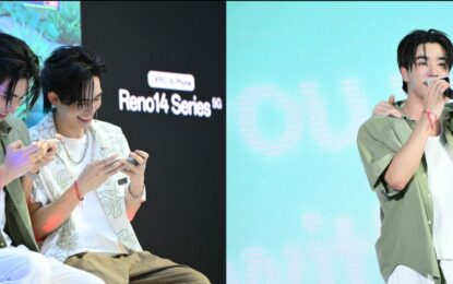 OPPO ชวนแฟนๆ และเหล่านักแสดงสุดฮอต “เพิร์ธ-แซนต้า”, “นัท ศุภณัฐ” และ “บอนนี่”  ไปชิลล์กันที่งาน OPPO Reno14 Series 5G | First Sale Event  ถ่ายพอร์ตเทรตสวยด้วยการอัปเกรดไปอีกขั้น พร้อมเล่นเกมมันส์ไม่มีสะดุด!