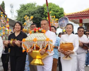 เรวัตฯ นายก อบจ.ภูเก็ต  อบจ.ภูเก็ต เป็นประธานพิธีทอดกฐินสามัคคี ประจำปี 2568 เพื่อบูรณะสิงขร ณ วัดถาวรคุณาราม (วัดแสนสุข)