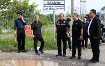 เรวัตฯ นายก อบจ.ภูเก็ต ลงพื้นที่ติดตามความคืบหน้า “ถนนเลี่ยงเมือง” ต.วิชิต