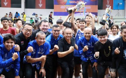 เรวัตฯ นายก อบจ.ภูเก็ต จัดแข่งขัน บาสเกตบอล 3×3 สร้างเยาวชนคุณภาพ พร้อมส่งเสริมสุขภาพและห่างไกลยาเสพติด