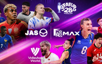 “JAS” ผงาด!!! สู่ผู้นำแพลตฟอร์มกีฬาและบันเทิงแห่งเอเชีย คว้าลิขสิทธิ์ “วอลเลย์บอลระดับโลก” 7 ปีเต็ม  ควบศึก “ฟุตบอลยูโร” 3 ปีซ้อน  ตอกย้ำ “Monomax” ศูนย์กลางคอนเทนต์กีฬาระดับโลก