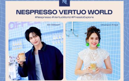 เนสเพรสโซเตรียมเปิดตัว “Vertuo Up” ยกบรรยากาศและแรงบันดาลใจ จากเมืองคานส์สู่กรุงเทพฯ ร่วมกับ ‘ชมพู่–วิน’ พร้อมลุ้นเซอร์ไพรส์เอเชียแบรนด์แอมบาสเดอร์ 15 ก.ค. นี้