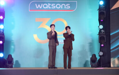 ฉลอง 30 ปี วัตสัน ประเทศไทย “ซี-นุนิว” ควงคู่แท็กทีม! นำทัพซุปตาร์ เสิร์ฟโมเมนต์สุดฟินใน “30 ปีวัตสัน…เพื่อนที่อยู่ข้างคุณทุกโมเมนต์”
