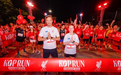 “KOP RUN Bangkok 2026” ปลุกพลัง The Kop แน่นสนามราชมังฯ! สมการรอคอย 7 ปี “ฮูเปีย–ดาวี” นำสาวกหงส์รวมพลังวิ่ง 5K ด้าน “โค้ชทัศน์” อดีตปอดเหล็กทีมชาติไทย ผงาดแชมป์ Overall 10K